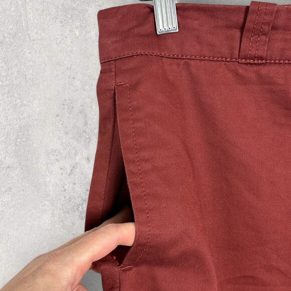 Urban Outfitters Chino Skate Pants Maroon Wine Red Mens Size 32‎ x 32 Wide Leg - Picture 7 of 12